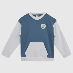 Puma Kids Blue Cotton Printed Full Sleeves Sweater-image-72