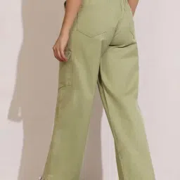 Dolce Crudo Green Flared Fit Jeans image 2