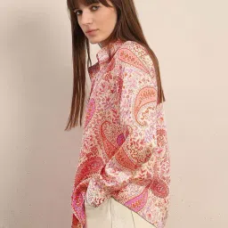 Vero Moda Pale Peach Regular Fit Printed Shirt image 3