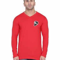 BEYOU FASHION V-Neck Applique Slim Fit Cotton T-shirt-picture-14