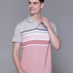 SANE ORIGINALS Men Striped Polo Collar T-shirt-picture-19