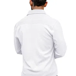 KHUSHI CREATION Original Slim Fit Textured Spread Collar Casual Shirt image 2