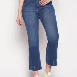 MADAME Dark Blue Skinny Fit Mid Rise Jeans-picture-46