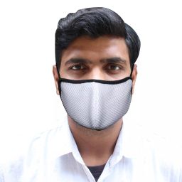 Oriley ORSM02 Air Mesh 3 Layer Face Mask with Adjustable Headband White (Pack of 2 Pcs)-picture-8