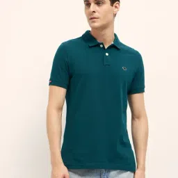 The Bear House Green Cotton Regular Fit Polo T-Shirt-picture-37