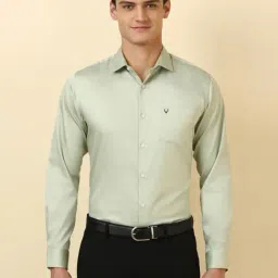 Allen Solly Green Cotton Slim Fit Shirt-picture-26