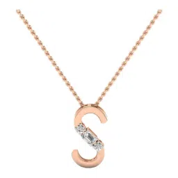 SHINE ETERNAL Lab Grown Diamond 14k (585) Rose Gold Pendant for Women-picture-19