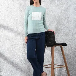 Crimsoune Club Green Graphic Long Sleeves Sweater image 5