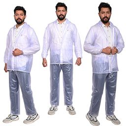 Allextreme XXL Size Transparent Crystal Raincoat With Adjustable Hood for Men, ‎ALL-CRYS-09-picture-46