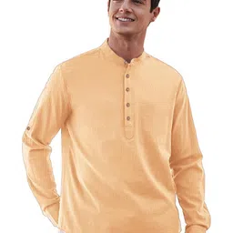 Navkanj Long Sleeves Mandarin Collar Straight Short Kurta-picture-27