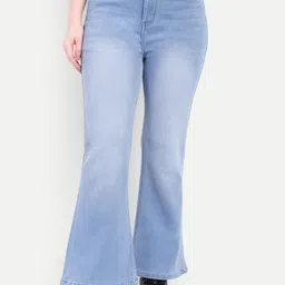 MERCEL Women Bootcut High-Rise Stretchable Jeans-image-8