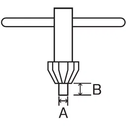 SK Niigata Seiki Chuck Handle 18 mm, CK-4 image 2