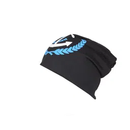 iSWEVEN Unisex Black & White Cotton Printed Beanie image 5