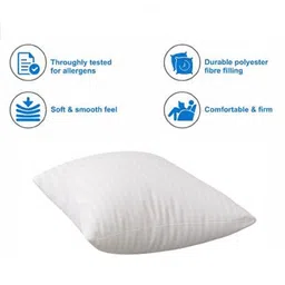 TrueCloud Square Pillow 20x20 Inches, Set of 3, Square Microfiber Hotel Quality Premium Fibre Soft Sofa Cushion Filler - White image 4