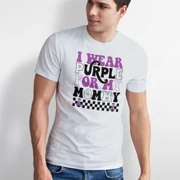 Seekbuylove Men Bio Finish Typography Printed Pure Cotton T-shirt image 2