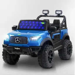 Baybee Renegade Battery Operated Jeep for Kids, Ride on Toy Kids Car with Windshield Light & Music | Baby Rechargeable Battery Car | Electric Jeep Car for Kids (Blue)-image-90