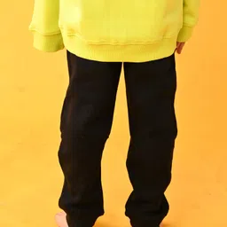 Anthrilo Solid Warm Joggers - Black image 3