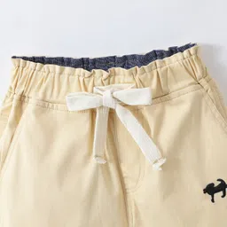 Mark & Mia Cotton Knee Length Shorts with Puppy Embroidery - Beige image 3