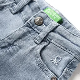 UCB Woven Full Length Solid Color Jeans - Blue image 3
