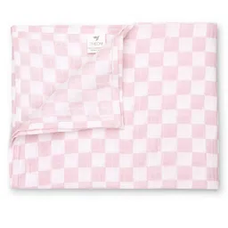 Theoni 100% Cotton Muslin Swaddle-Violet Chequer image 4