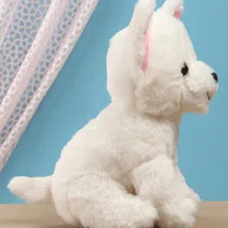 Furry Pals Dog Soft Toy White - Height 25 cm image 4