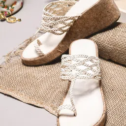 Try Me Ethnic Wedge Sandals image 1