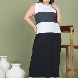 theRebelinme Colourblocked A-Line Maxi Dress-picture-24