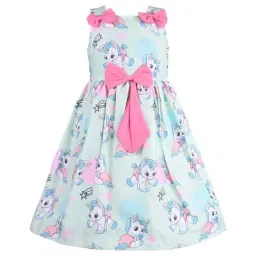 Wish Karo Kids Green Printed Frock-picture-35
