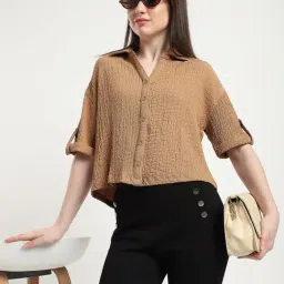 R&B Brown Polyester Shirt-picture-12