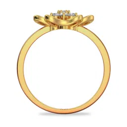 Joyalukkas 22k Gold Floral Gemstone Ring image 3