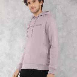Crimsoune Club Purple Regular Fit Logo Printed Hooded Sweatshirt image 3