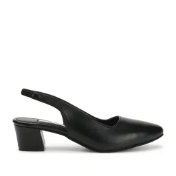 Elle Women's Black Sling Back Sandals image 3