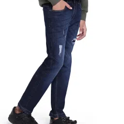 Rare Ones Boys Blue Cotton Solid Jeans image 3