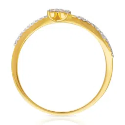 Malabar Gold and Diamonds 18k IGI Certified Diamond Yellow Gold Ring for Women image 3