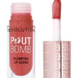 Makeup Revolution Pout Bomb Plumping Lip Gloss Melba Warm Peach - 4.6 ml-picture-10