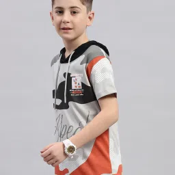 Monte Carlo Kids Grey Camouflage T-Shirt image 3