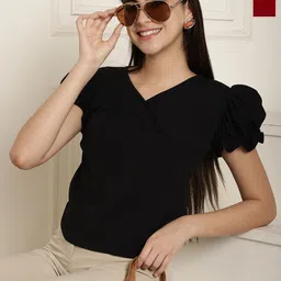 Metronaut Pack Of 2 Puff Sleeve Peplum Top-picture-40