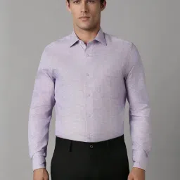 Louis Philippe Purple Cotton Regular Fit Printed Shirt-picture-19