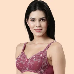 Enamor Violet Quartz Embroidered Bra image 3