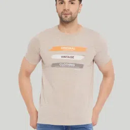 Duke Beige Slim Fit Printed T-Shirt-picture-30