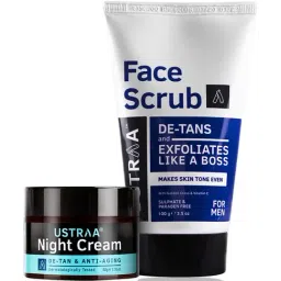 Ustraa Night Cream - De-tan and Anti-aging - 50 gm & De-tan Face Scrub - 100 gm-picture-23