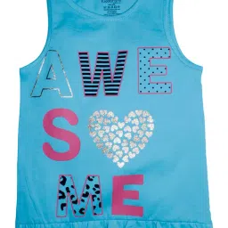 Kiddopanti Kids Light Blue Printed T-Shirt-image-37