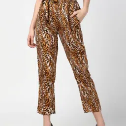 StyleStone Brown Animal Print Pants-picture-44