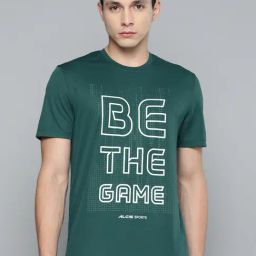 ALCIS Green Slim Fit Round Neck Sports T-Shirt-picture-9