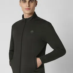 Van Heusen Flex Men Solid Mock Collar Sporty Jacket image 3