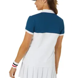 Asics White Color-Block Sports T-Shirt image 2