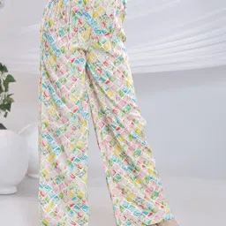 Misbis Girls Multi Comfort Fit Printed Kurta Set image 3