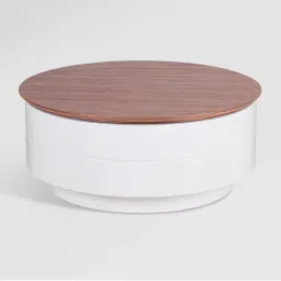 Godrej Interio Discus White Engineered Wood Coffee Table image 3