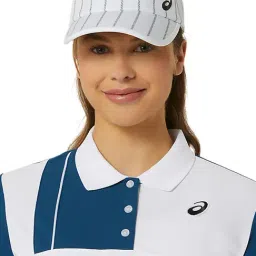 Asics White Color-Block Sports T-Shirt image 5