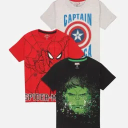 Kidsville Boys Multi Cotton Printed T-Shirt (Pack of 3)-picture-21